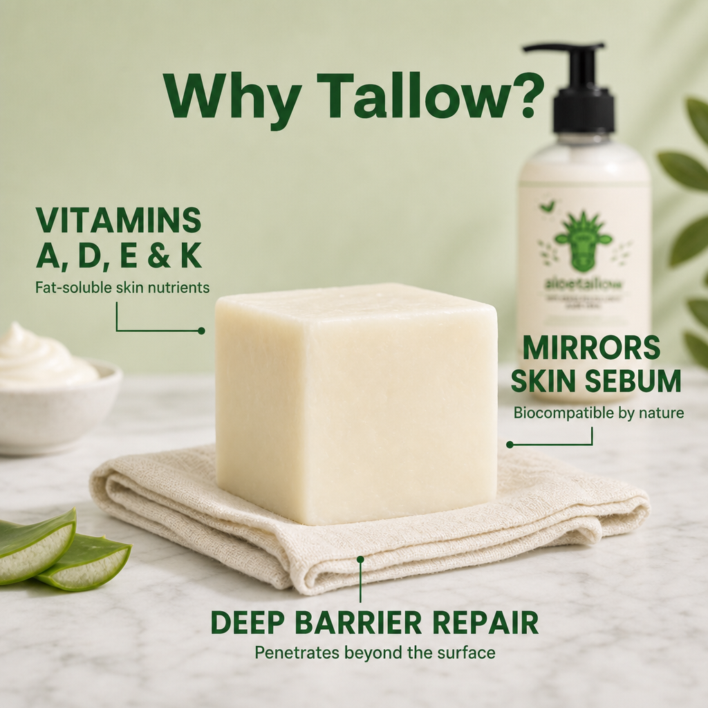 Tallow + Aloe Face & Body Lotion | 8 Clean Ingredients
