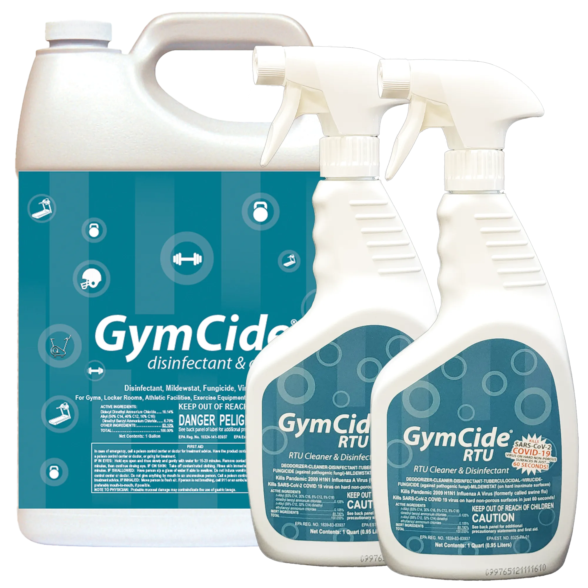 GymCide Concentrate Sports Disinfectant & Cleaner, Gallon