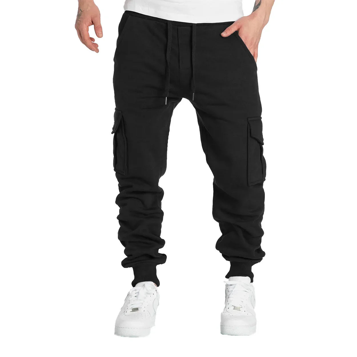 Men's Straight Fit Multi-Pocket Sweatpants