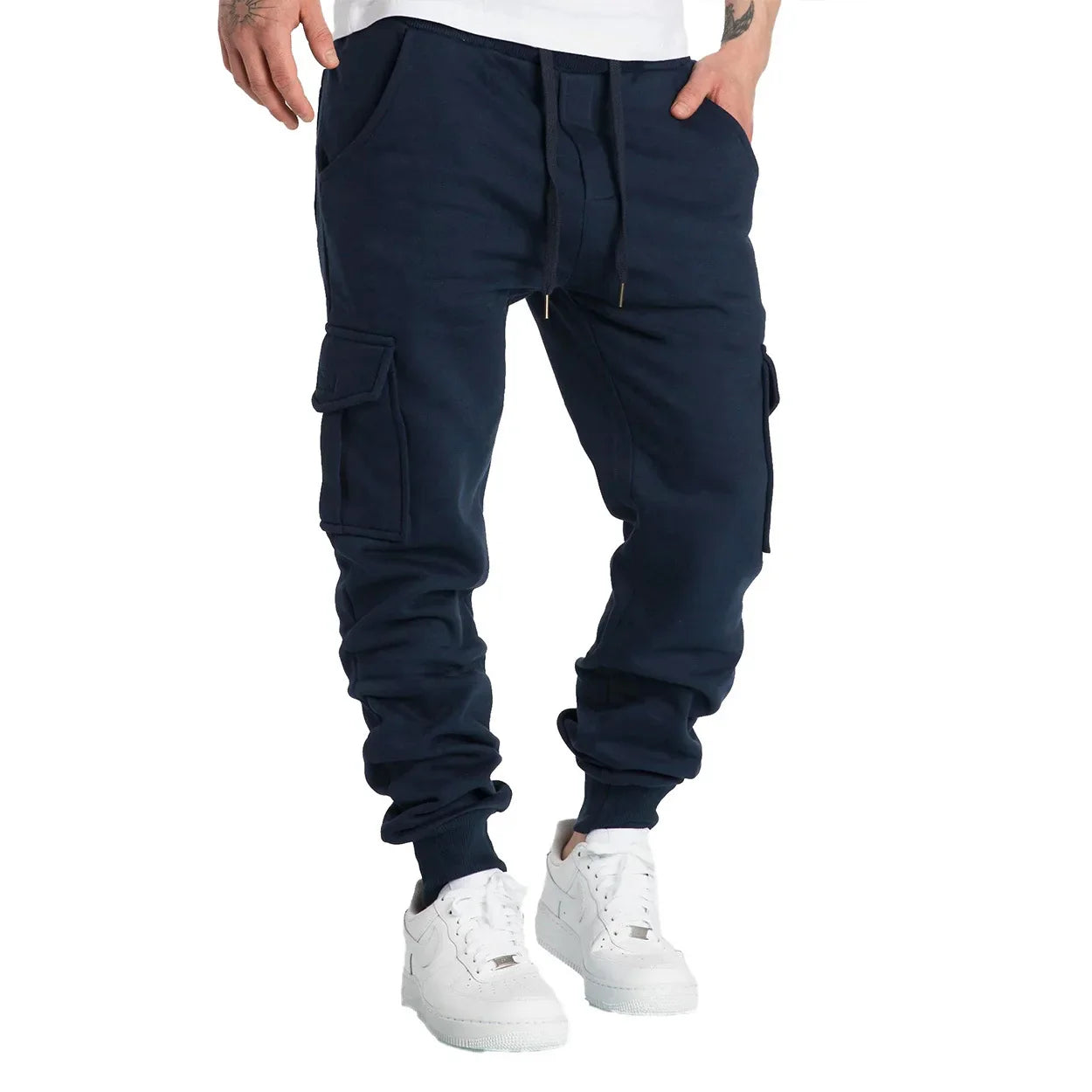 Men's Straight Fit Multi-Pocket Sweatpants